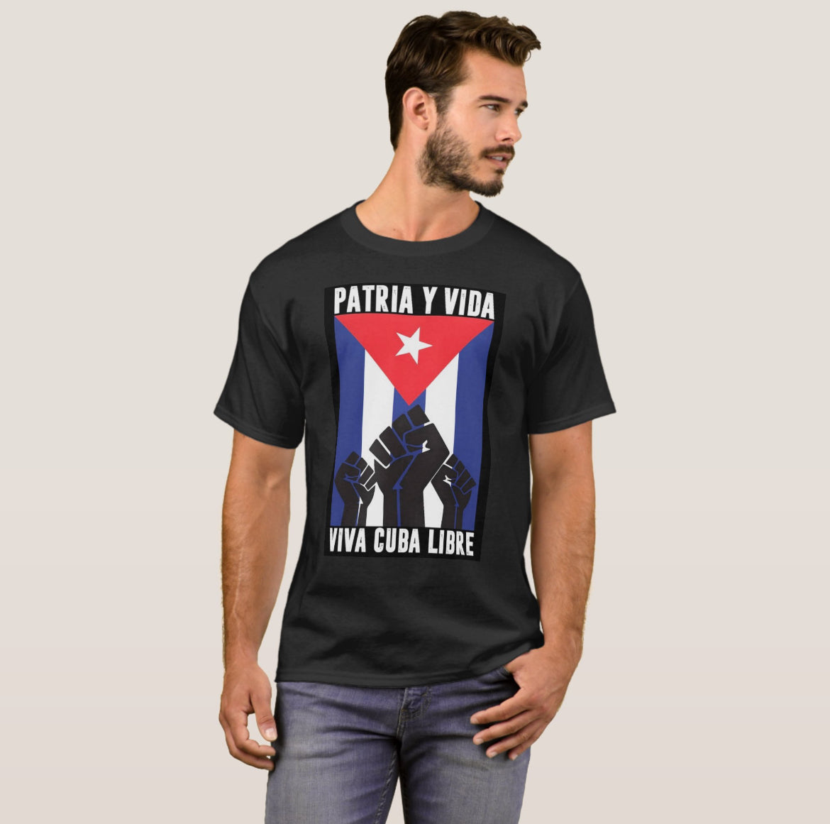 Patria y Vida T-shirt ( MEN SIZE )